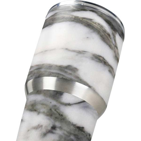 Grey Marbling Yeti 30oz Rambler Tumbler Skin