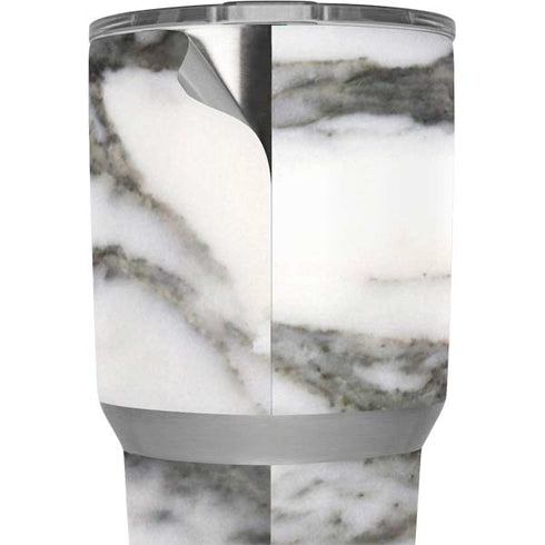 Grey Marbling Yeti 30oz Rambler Tumbler Skin