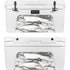 Grey Marbling YETI Tundra 75 Hard Cooler Skin
