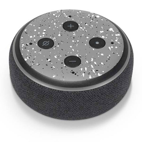 Grey Speckle Amazon Echo Dot Skin