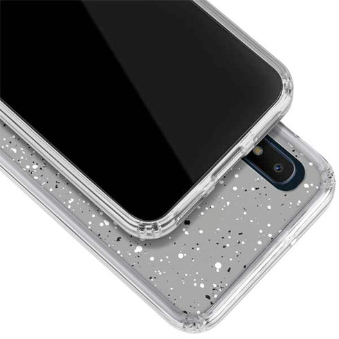 Grey Speckle Galaxy A10e Clear Case