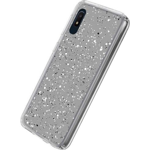 Grey Speckle Galaxy A10e Clear Case