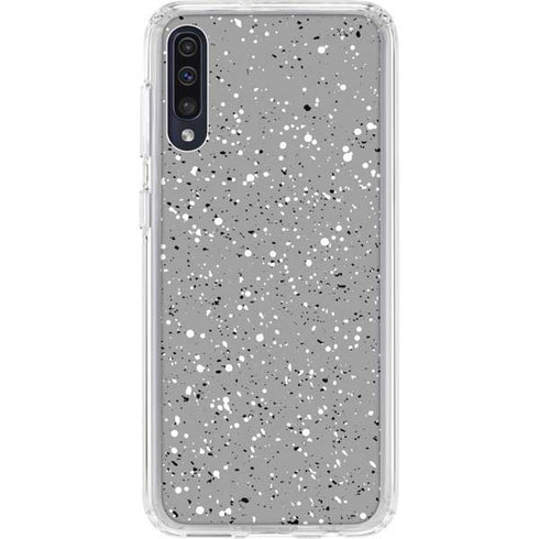 Grey Speckle Galaxy A50 Clear Case