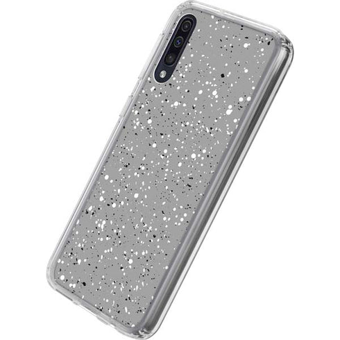 Grey Speckle Galaxy A50 Clear Case