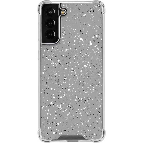 Grey Speckle Galaxy S21 FE Clear Case