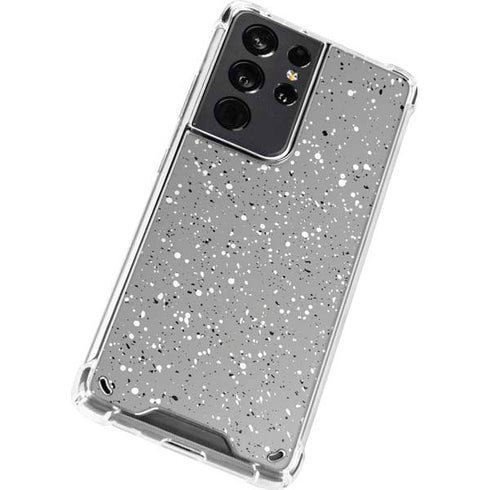 Grey Speckle Galaxy S21 Ultra 5G Clear Case