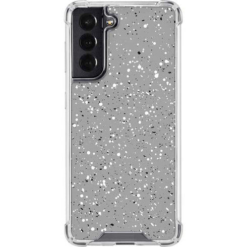 Grey Speckle Galaxy S22 Clear Case