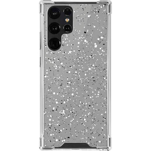 Grey Speckle Galaxy S22 Ultra Clear Case