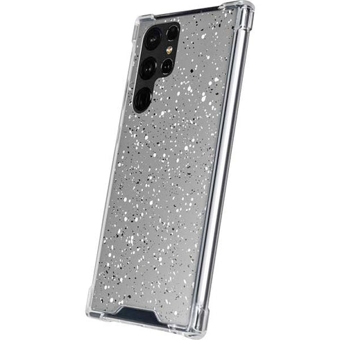 Grey Speckle Galaxy S22 Ultra Clear Case