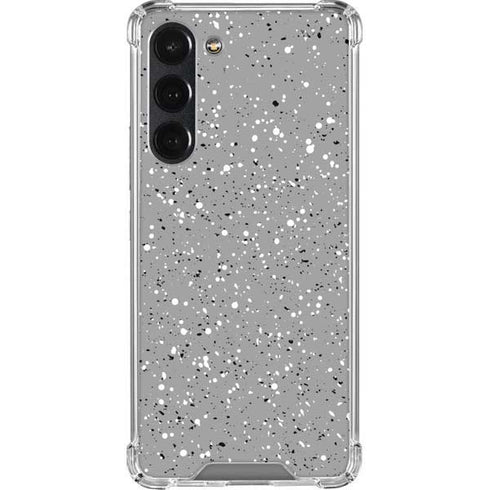 Grey Speckle Galaxy S23 Plus Clear Case