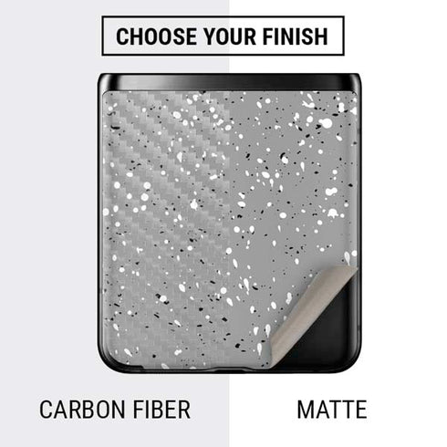 Grey Speckle Galaxy Z Flip Skin