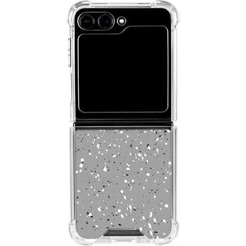 Grey Speckle Galaxy Z Flip5 5G Clear Case