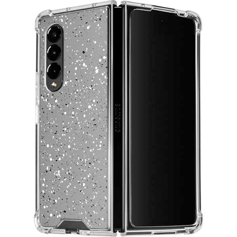 Grey Speckle Galaxy Z Fold4 5G Clear Case