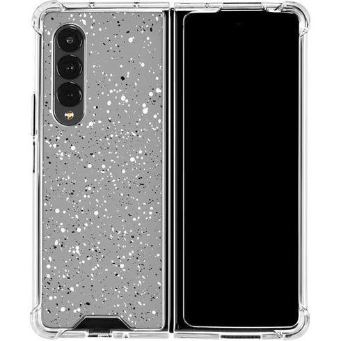 Grey Speckle Galaxy Z Fold4 5G Clear Case