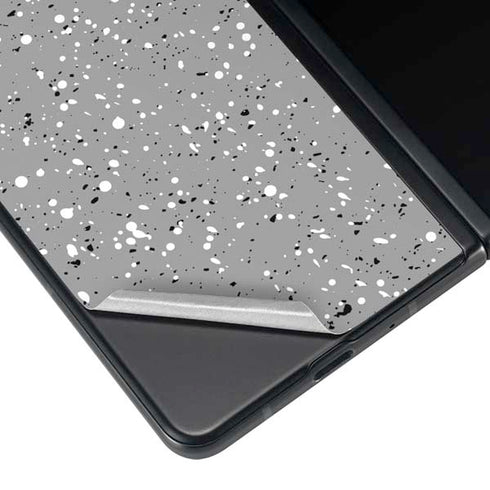 Grey Speckle Galaxy Z Fold4 5G Skin