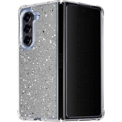Grey Speckle Galaxy Z Fold5 5G Clear Case