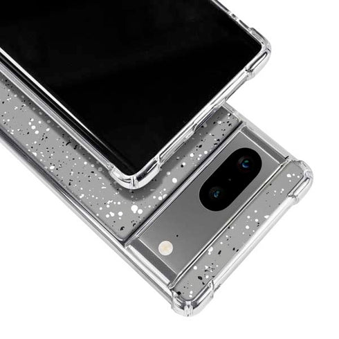 Grey Speckle Google Pixel 8 Clear Case