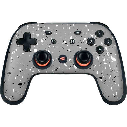 Grey Speckle Google Stadia Controller Skin