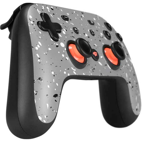 Grey Speckle Google Stadia Controller Skin