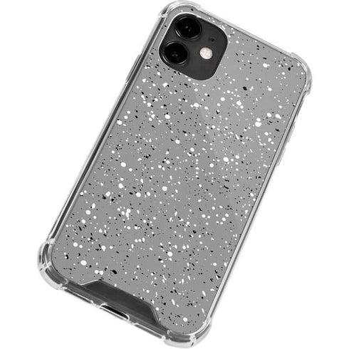 Grey Speckle iPhone 12 Clear Case