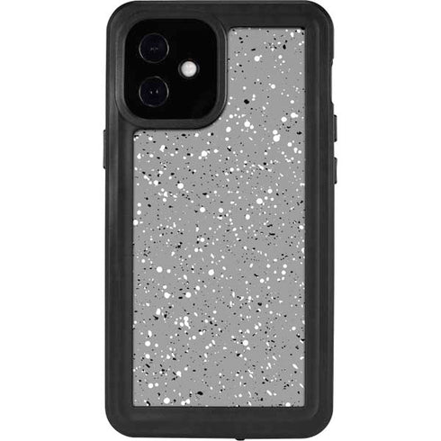 Grey Speckle iPhone 12 Mini Waterproof Case