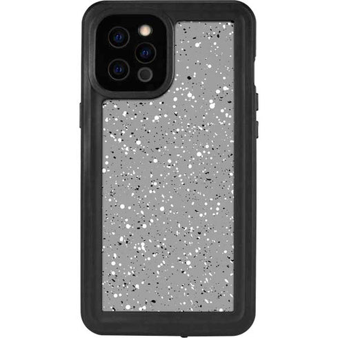 Grey Speckle iPhone 12 Pro Max Waterproof Case
