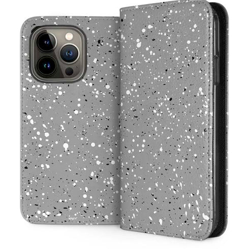 Grey Speckle iPhone 13 Pro Folio Case