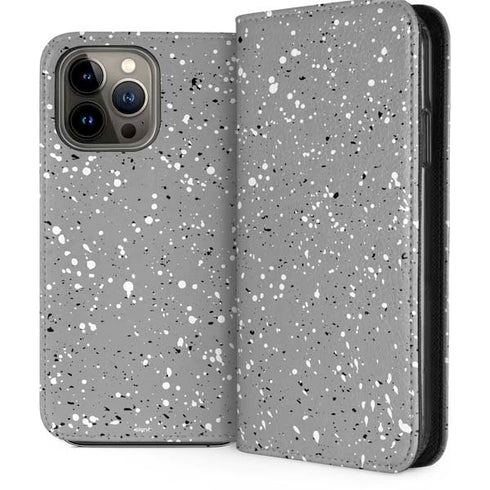 Grey Speckle iPhone 13 Pro Max Folio Case