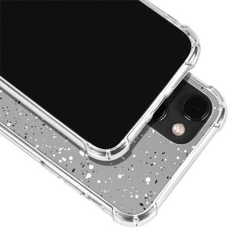 Grey Speckle iPhone 14 Plus Clear Case