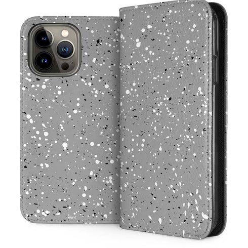 Grey Speckle iPhone 15 Pro Max Folio Case