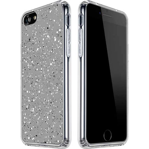 Grey Speckle iPhone SE (2nd & 3rd Gen) Clear Case