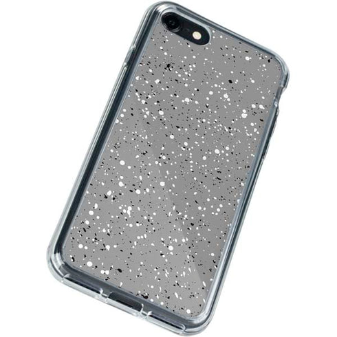 Grey Speckle iPhone SE (2nd & 3rd Gen) Clear Case