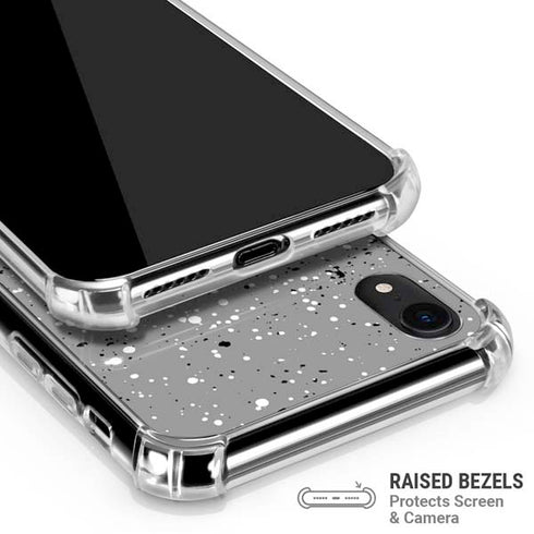 Grey Speckle iPhone XR Clear Case