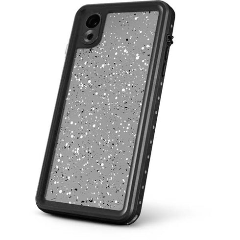 Grey Speckle iPhone XR Waterproof Case