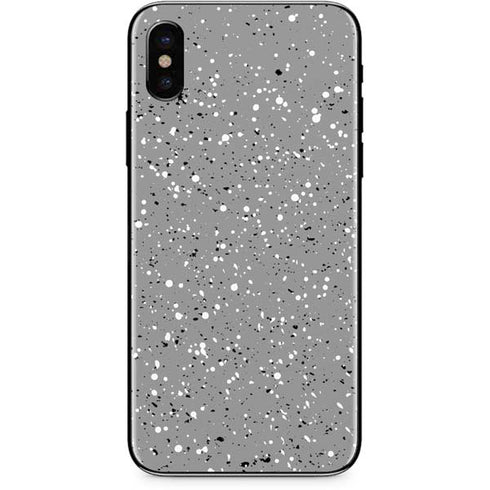 Grey Speckle iPhone XS Skin