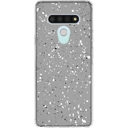 Grey Speckle LG Stylo 6 Clear Case