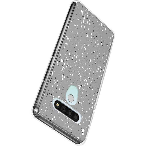 Grey Speckle LG Stylo 6 Clear Case