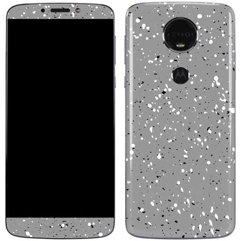 Grey Speckle Moto E5 Plus Skin