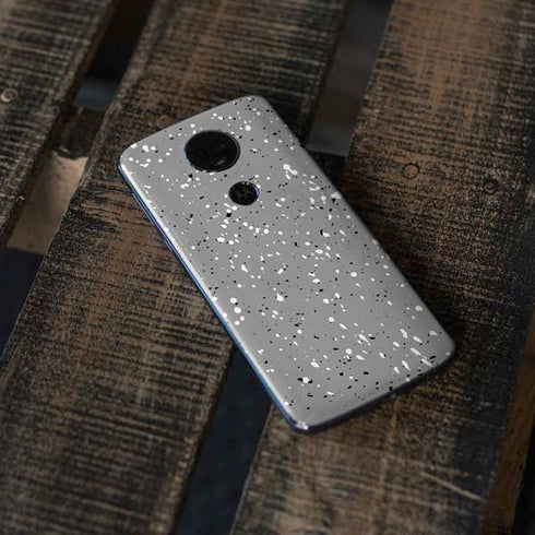 Grey Speckle Moto E5 Plus Skin