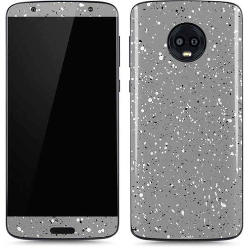 Grey Speckle Moto G6 Skin