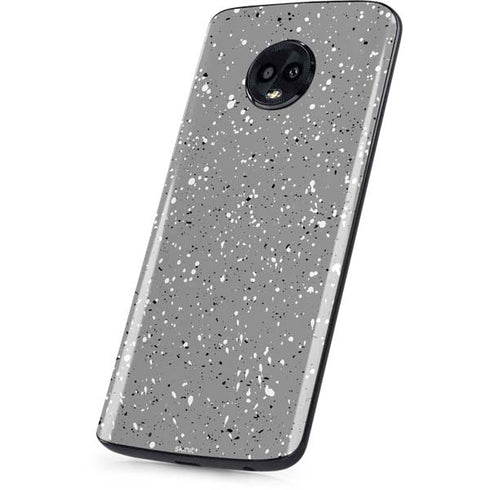 Grey Speckle Moto G6 Skin