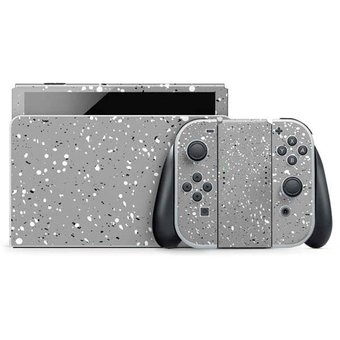 Grey Speckle Nintendo Switch OLED (2021) Skin