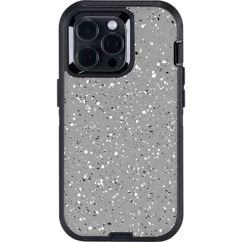 Grey Speckle Otterbox Defender iPhone Skin