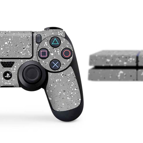 Grey Speckle PS4 Console and Controller Bundle Skin
