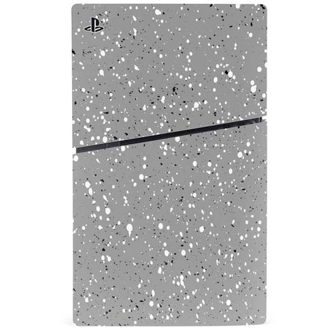 Grey Speckle PS5 Slim Disk Console Skin