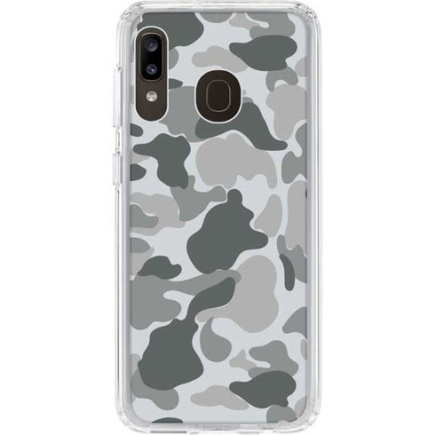 Grey Street Camo Galaxy A20 Clear Case
