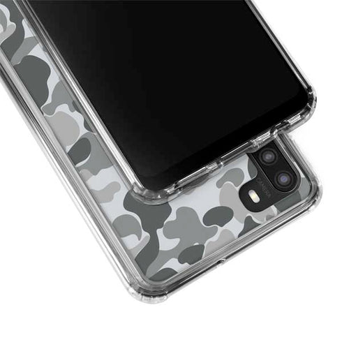 Grey Street Camo Galaxy A21 Clear Case