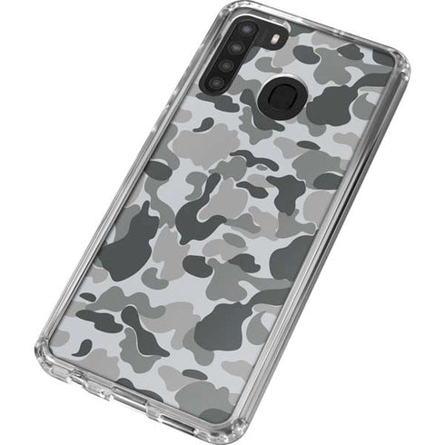 Grey Street Camo Galaxy A21 Clear Case