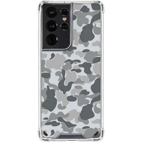 Grey Street Camo Galaxy S21 Ultra 5G Clear Case