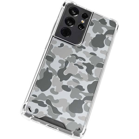 Grey Street Camo Galaxy S21 Ultra 5G Clear Case